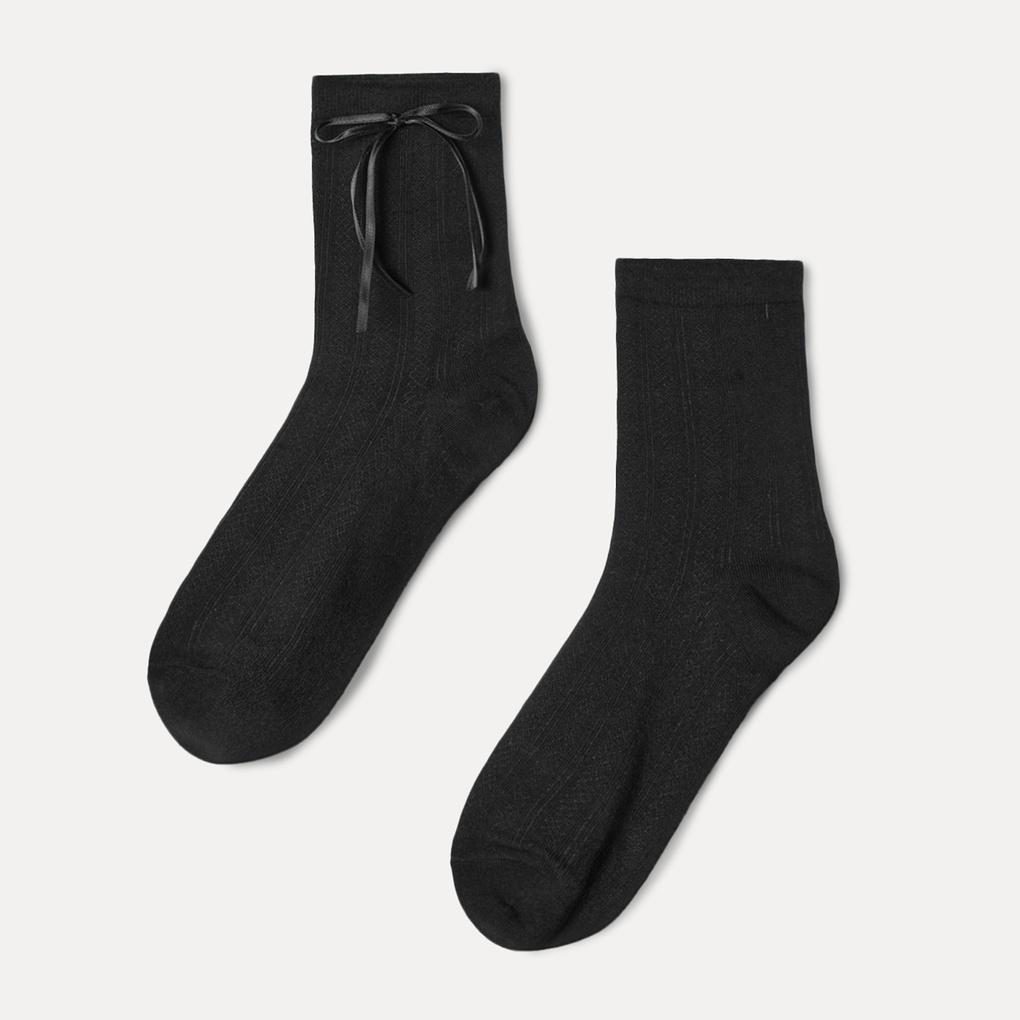 Lumi Ribbon Socks_MIAAYF911A (15)Gray