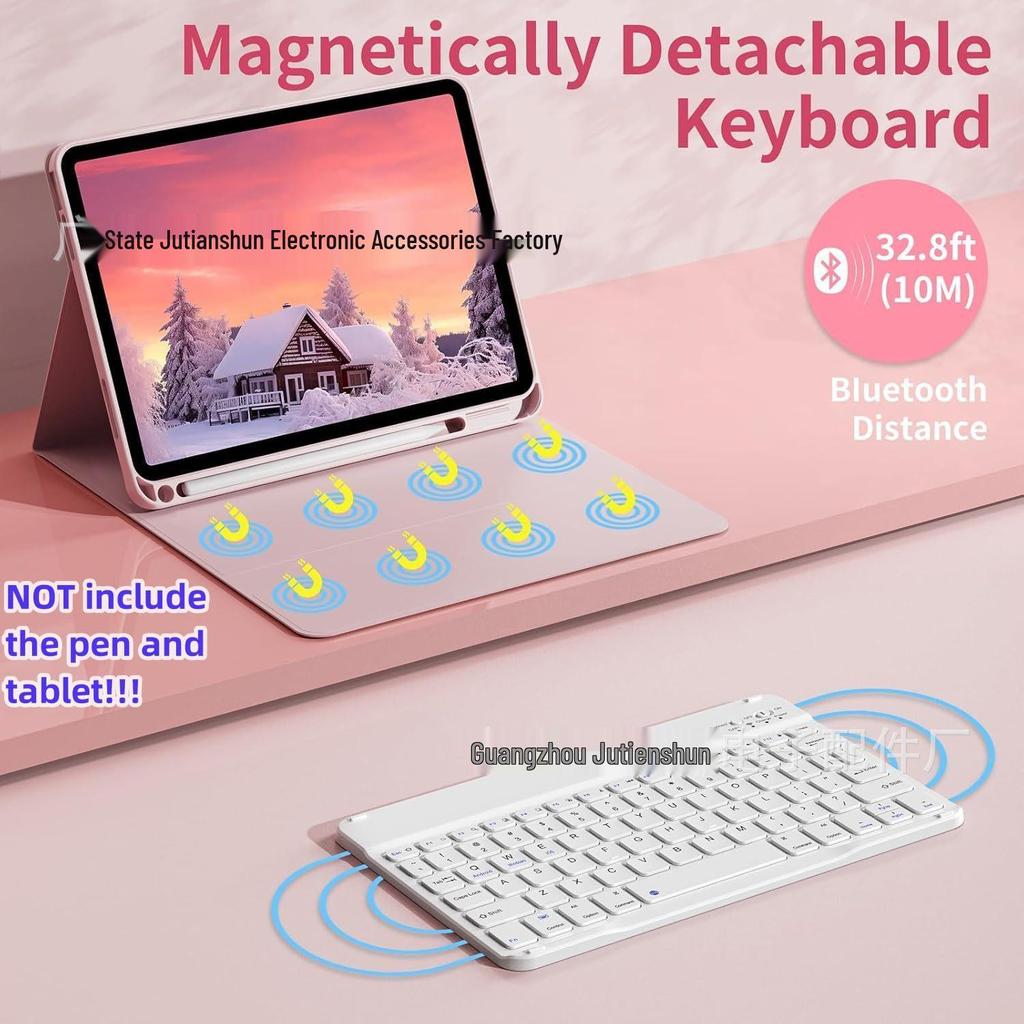Samsung S6 Lite 10.4" Tablet Case with Backlit Bluetooth Keyboard