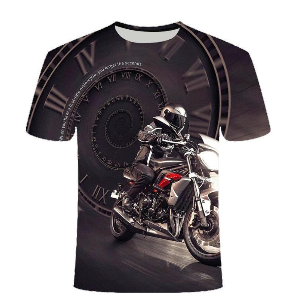 2025 Cross border Foreign Trade New 3D Printed Men's Round Neck Short Sleeve Casual T-shirt