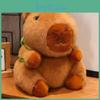 Cartoon Capybara Plush Toy With Turtle Backpack Design For Kids