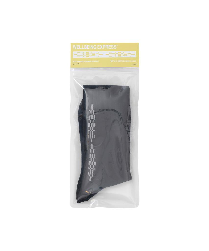 WELLBEING EXPRESS (Ss) Tattoo Cotton Socks Black