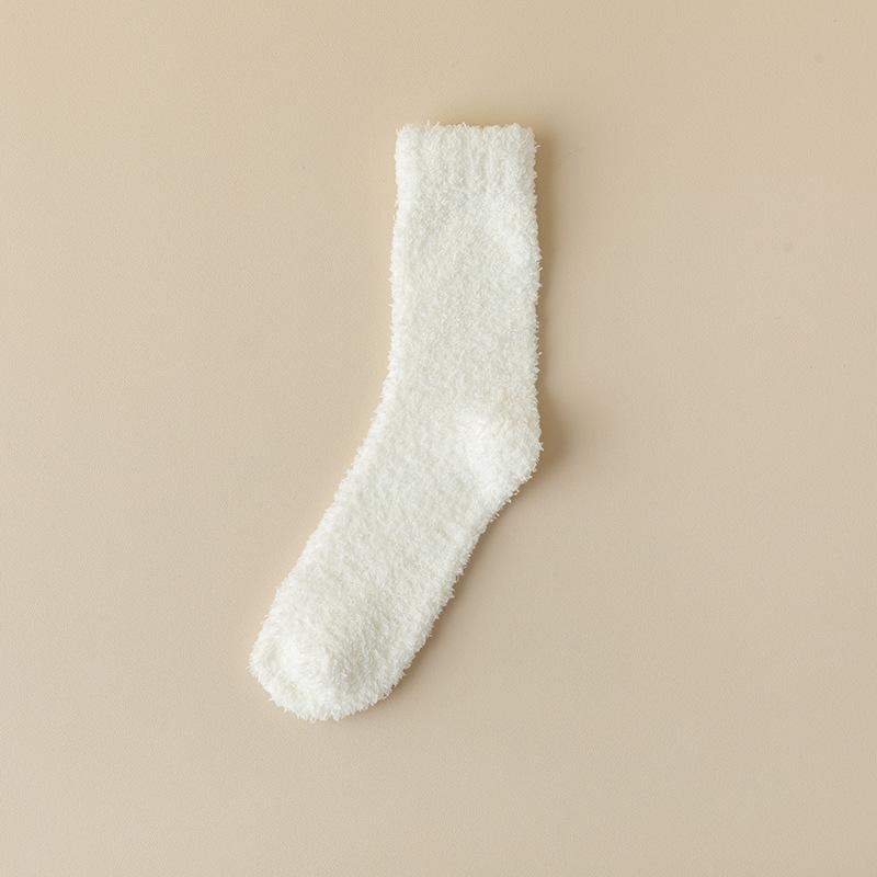 

Женские зимние плюс бархатные и толстые теплые носки-трубы для сна Юэцзы 1 pair