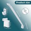 12Inch Wire Shelf Brackets Set Featuring 6 Clip and 2 End Brackets Suitable for Various Display Needs in Home Space