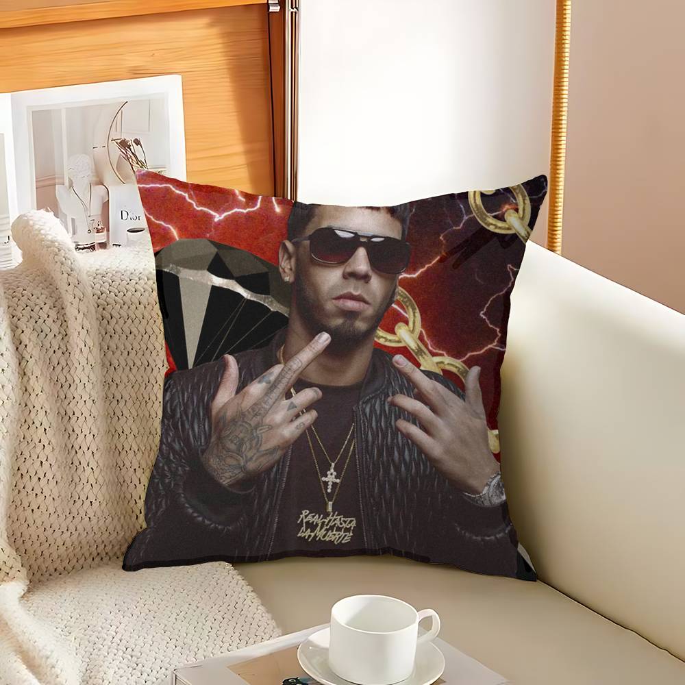 Rapper AAnuel AA Pillow Covers Cartoon Sofa Decorative Home Doublesided Printing Short Plush Cute Cushion Cover