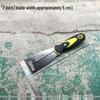 Stainless Steel Putty Knife with Dual-Color Handle and Mirror Finish