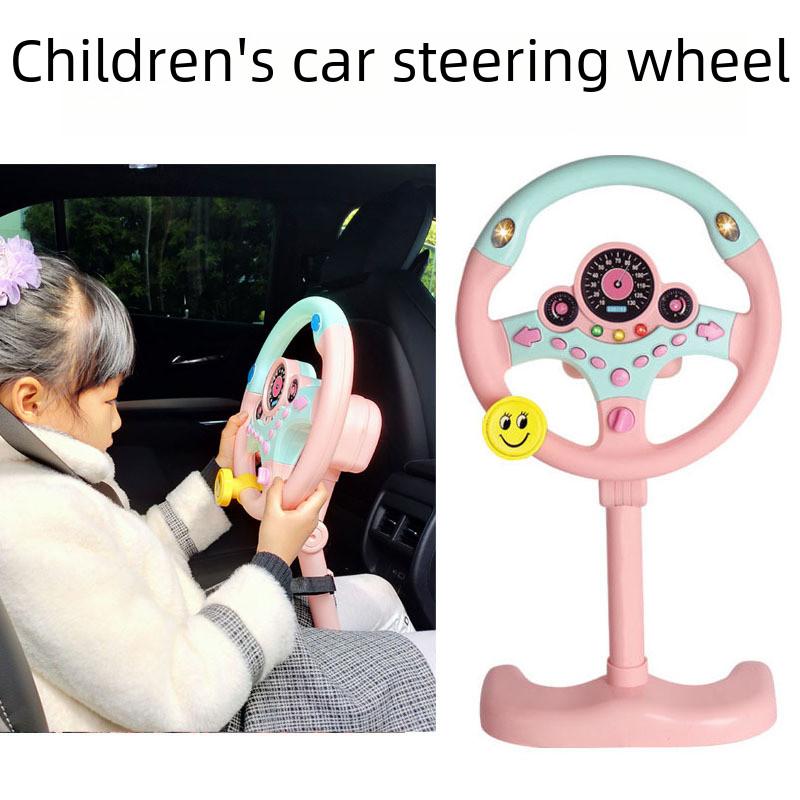 Realistic And Educational Steering Wheel Toy For Kids With Flashing Lights And Sound