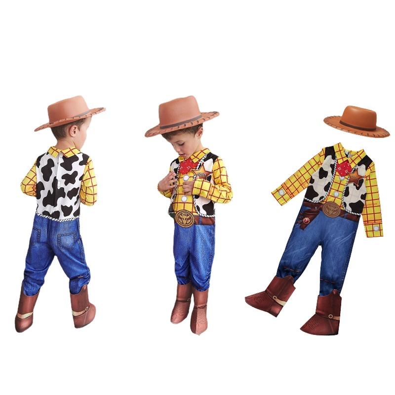 High-quality Polyester Material Kids' Toy Story Cowboy Woody Costume Set