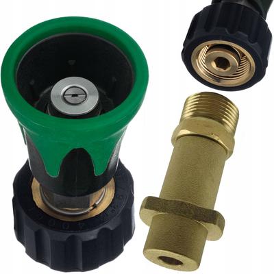 Zestaw Lanca M22 + Adapter Karcher Bayonet – Mini Lanca Ciśnieniowa 25° | Mosiądz I Stal Nierdzewna | 250 Bar | Zestaw Do Pianownic