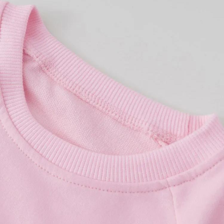 Girls Long Sleeve Pullover Sweatshirt Crewneck Casual Dinosaur Print Soft Fabric Comfortable Fit