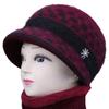 Winter Women's Wool Hat Old Lady Fleece Warm Thickened Duck Tongue Knitted Hat Old Hat