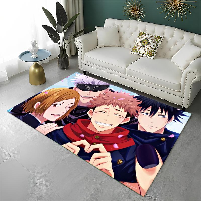 

Cartoon Jujutsu Kaisen Anime Itadori Yuj Carpet Rug for Playroom Bedroom Living Room Sofa Home Decor,kid Non-slip Floor Mat 40x60cm