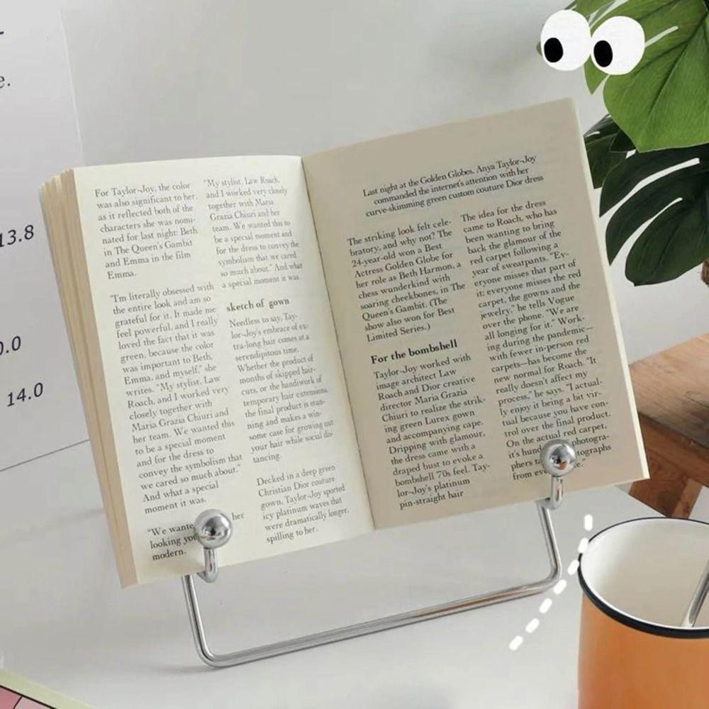 Creative Metal Flat Support Portable Book Reading Stand New Desktop Support