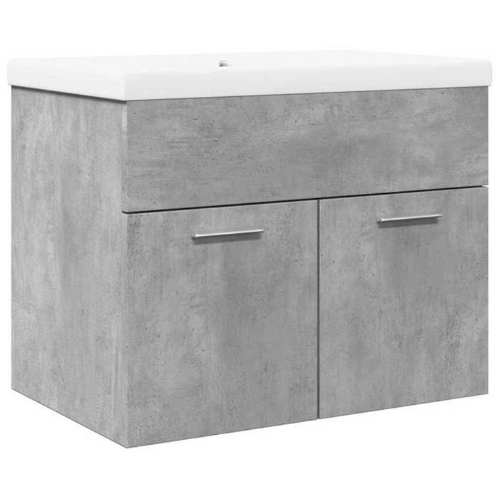 VidaXL Bathroom Vanity Unit with Integrated Basin Concrete Grey, Bathroom Vanity Cabinet, Bathroom Furniture 3324858