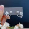 2025 Summer Elegant Beaded Flower Earrings - High-End, Sweet, Versatile Niche Design, Ins Style