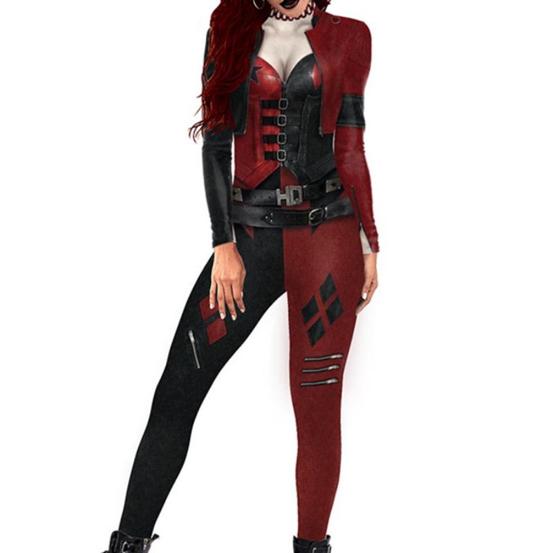 Halloween, the new D three-dimensional digital printing adult children thin long sleeves cos even