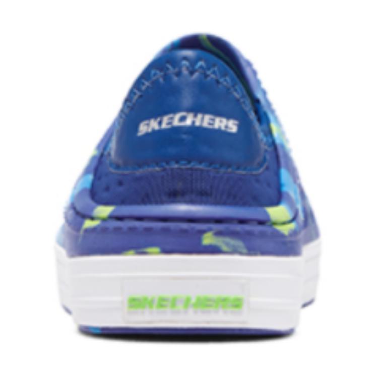 Skechers Foamies Einfache Mode Kinder Sandalen Kinder Sandalen Blau Gelb 406455L-BLLM