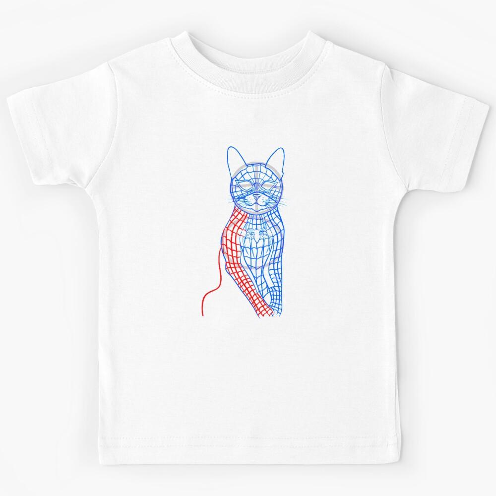 Into the Spider Cat-Graphic Kids T-Shirt 120