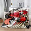 Coperta con Stemma del Football Club Arsenal Testo Personalizzabile Coperta Accogliente Personalizzata Morbida Calda Accogliente Perfetta per Ufficio Picnic Riposo Biancheria da Letto per Tutte le Occasioni