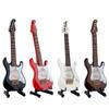 14cm Drewniany Mini Model Gitary Elektrycznej 5,5 Calowy Mini Instrument Muzyczny Model Gitary Elektrycznej Prezent Świąteczny