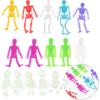 PRETYZOOM 15Pcs Halloween Stretchy Skeleton Toys Skull Sticky Toys Squeeze Toys Bendable Man for Party Favors Goody Bag Fillers Classroom Prizes