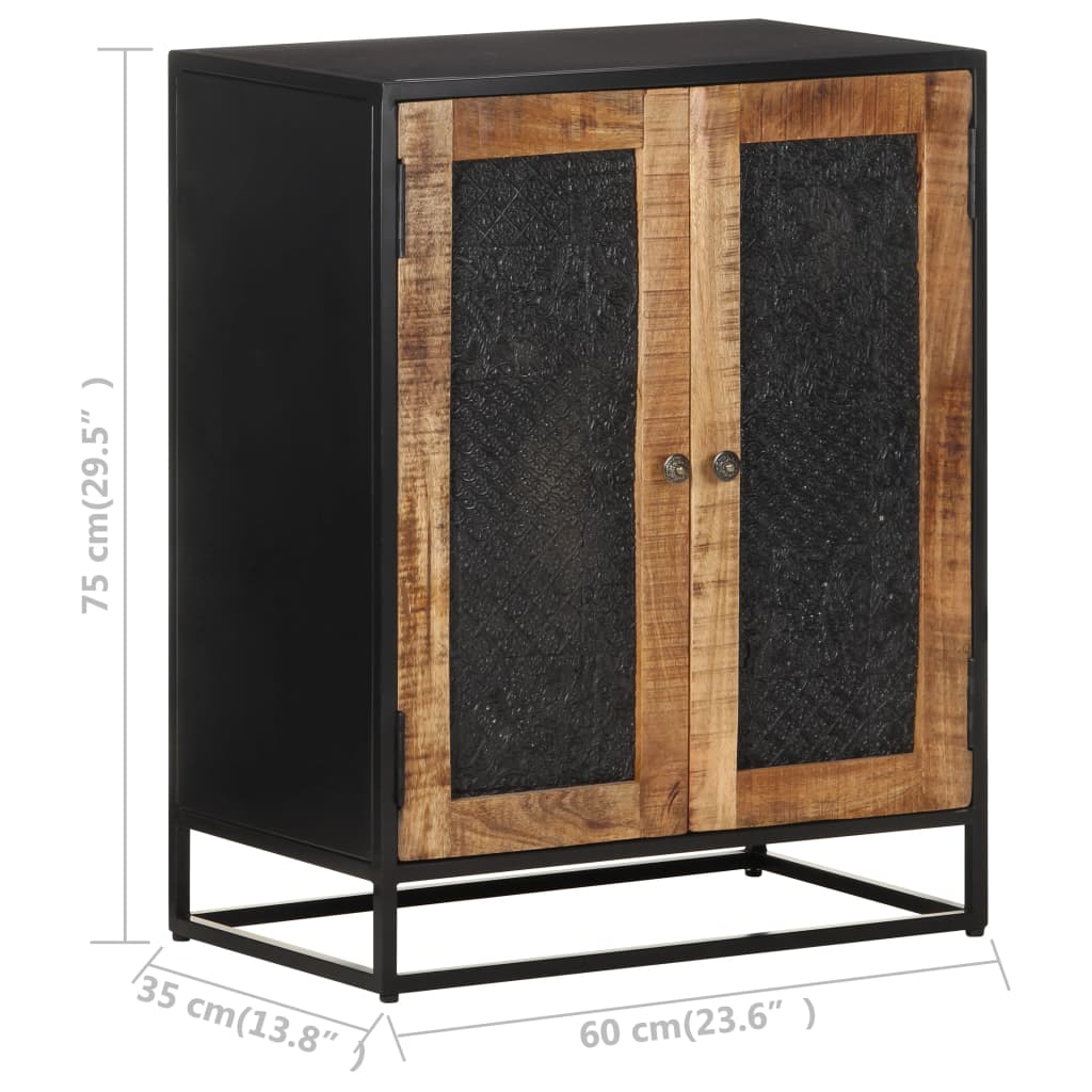 Sideboard 60 x 35 x 75 cm Rough Mango Wood