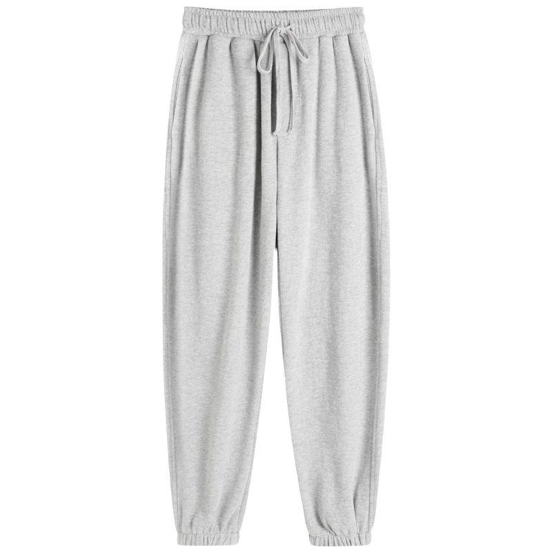 

Amazon Повседневные спортивные хлопковые брюки оверсайз женская одежда K10000 White Gray XL