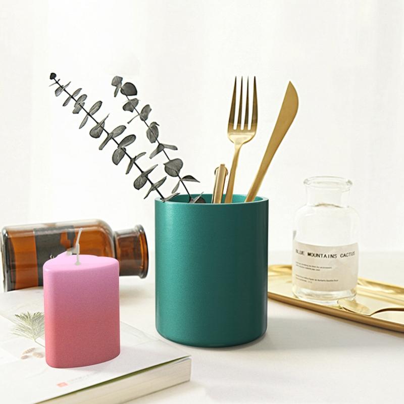 Silicone Resin Mold for Pen Holder Makeup Brushes Container Jewelry Storage DIY Resin Mould Casting Crafts Gift