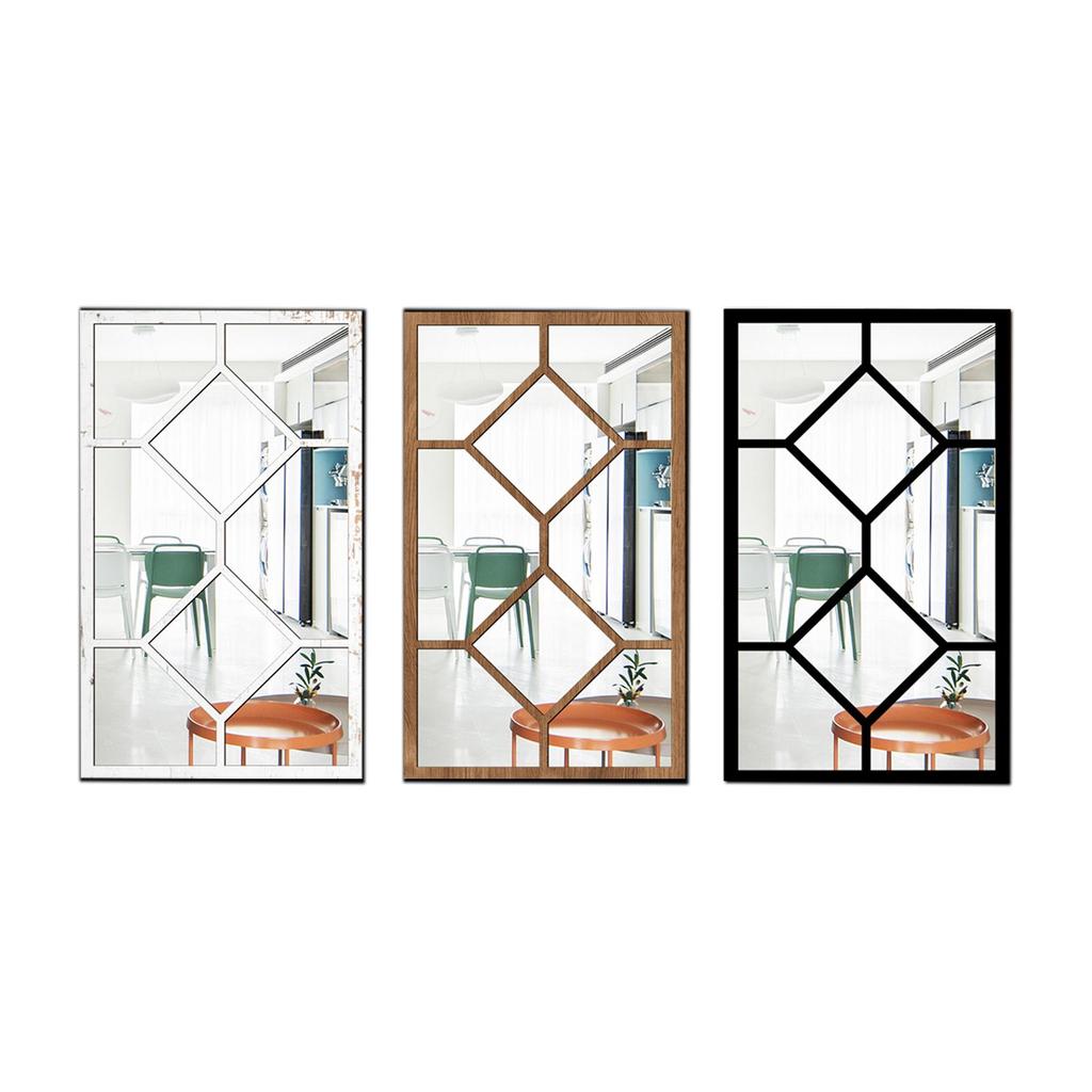 Imitation Window Wall Mirror Ideal Gift Minimalist Home Decor Wall Decor for Kitchen Bedroom Farmhouse Bathroom Living Room