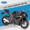 Welly 1/12 Yamaha YZF-R6 Alloy Racing Motorcycle Model Diecast Metal Street Sports Motorbike Model Collection Childrens Toy Gift
