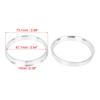 uxcell Hub Ring 73.1mm/67.1mm Wheel Hub Ring Hub Centric Ring Hub Center Ring High Speed Wheel Center Spacer Hub Wheel Spacer Ring Spacer Wheel R