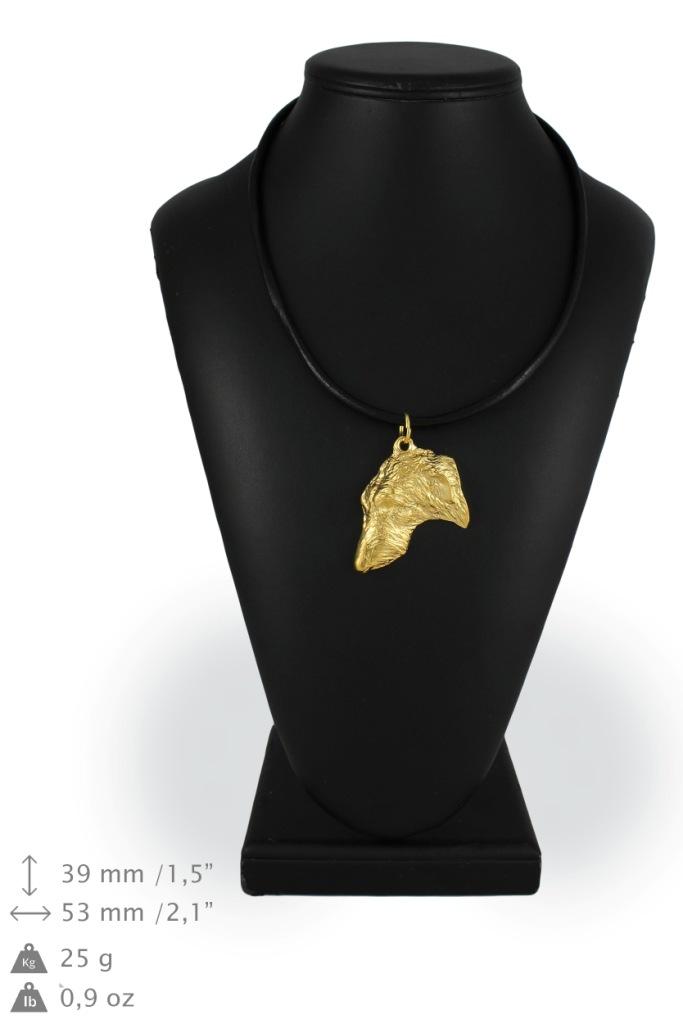 Deerhound, Scottish Deerhound - Necklace with a Dog In a Gift Box, Gold-plated Pendant for a Dog Lover, Striking Jewelry by Art-Dog