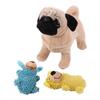 Cute Cartoon Squeaky Dog Bite-resistant Creative Pet Shake Sound Wear-resistant Portable Cleaning Tooth Chew Gift