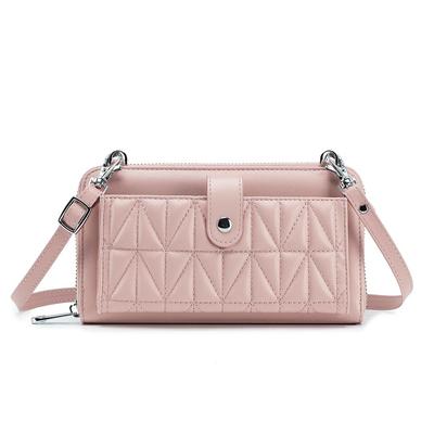 Portefeuille Multifonctionnel pour Smartphone Yocipa, Sac à Bandoulière en Cuir Véritable pour Femmes, Fonction Portefeuille, Mini Pochette, Petit Sac en Cuir Bandoulière, Cell