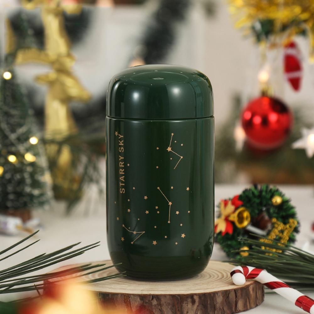 

Мини-термос «Звездное небо» из нержавеющей стали, термобутылка для воды, для детей, девочек, мальчиков зелёный