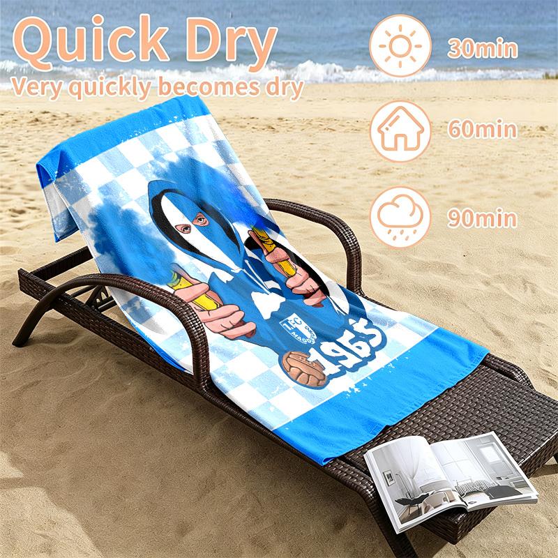 1. FC Magdeburg Beach towels also serve as bath towels summer essential a musthave for the outdoors the beach and the pool
