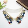 New decorative white spring fashion shirt lace sweater Elegant beading rhinestone fake false collar choker detachable collars