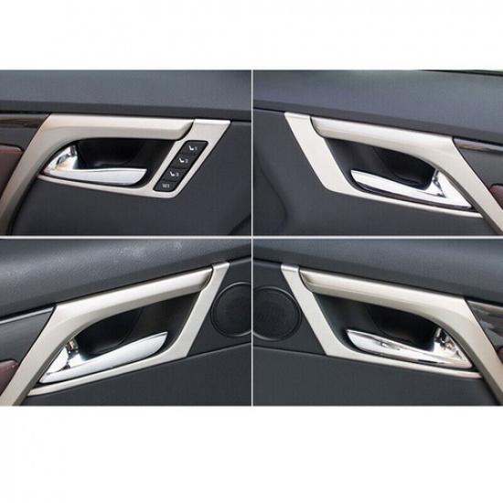 4P Matte Silver Inner Door Handle Lock Frame Trim For Lexus RX350 450h 2016-2019