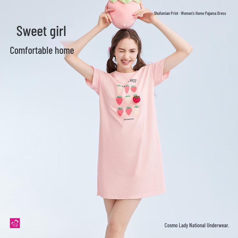 Women s Casual Short Sleeve Nightgown L