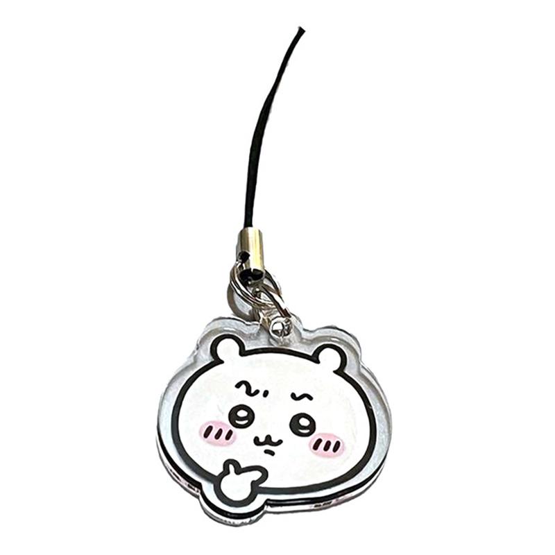 Anime Figure Keychain Mobile Phone Pendant Couple Lanyard Pendant Keychains Cell Accessories Bag Pendant Gifts