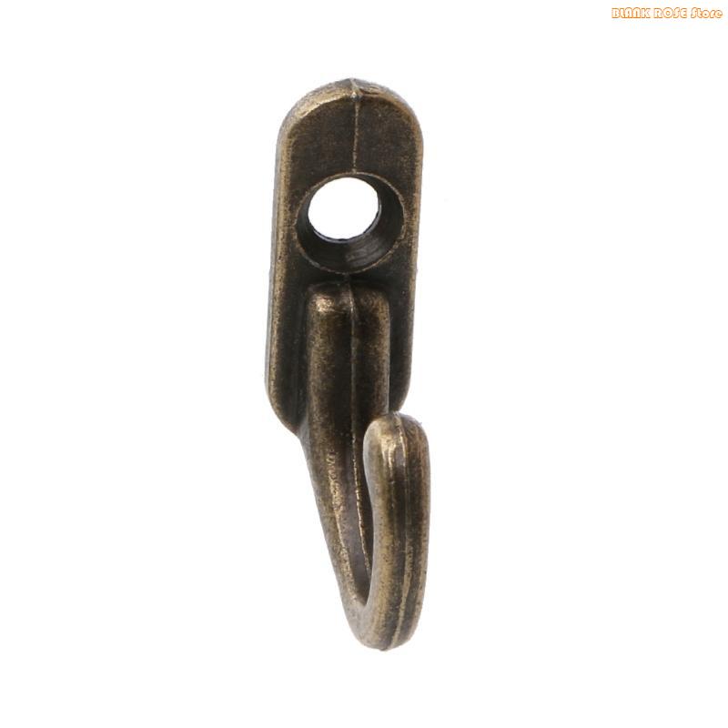 K1AE 10x Zinc Alloy Coat Hooks Vintage Bronze Hangers Wall Hooks Small Entryway Hooks