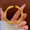 Xiaohongshu Sand Gold Silk Mobius Bracelet: Women's Niche Design Versatile Open Cuff