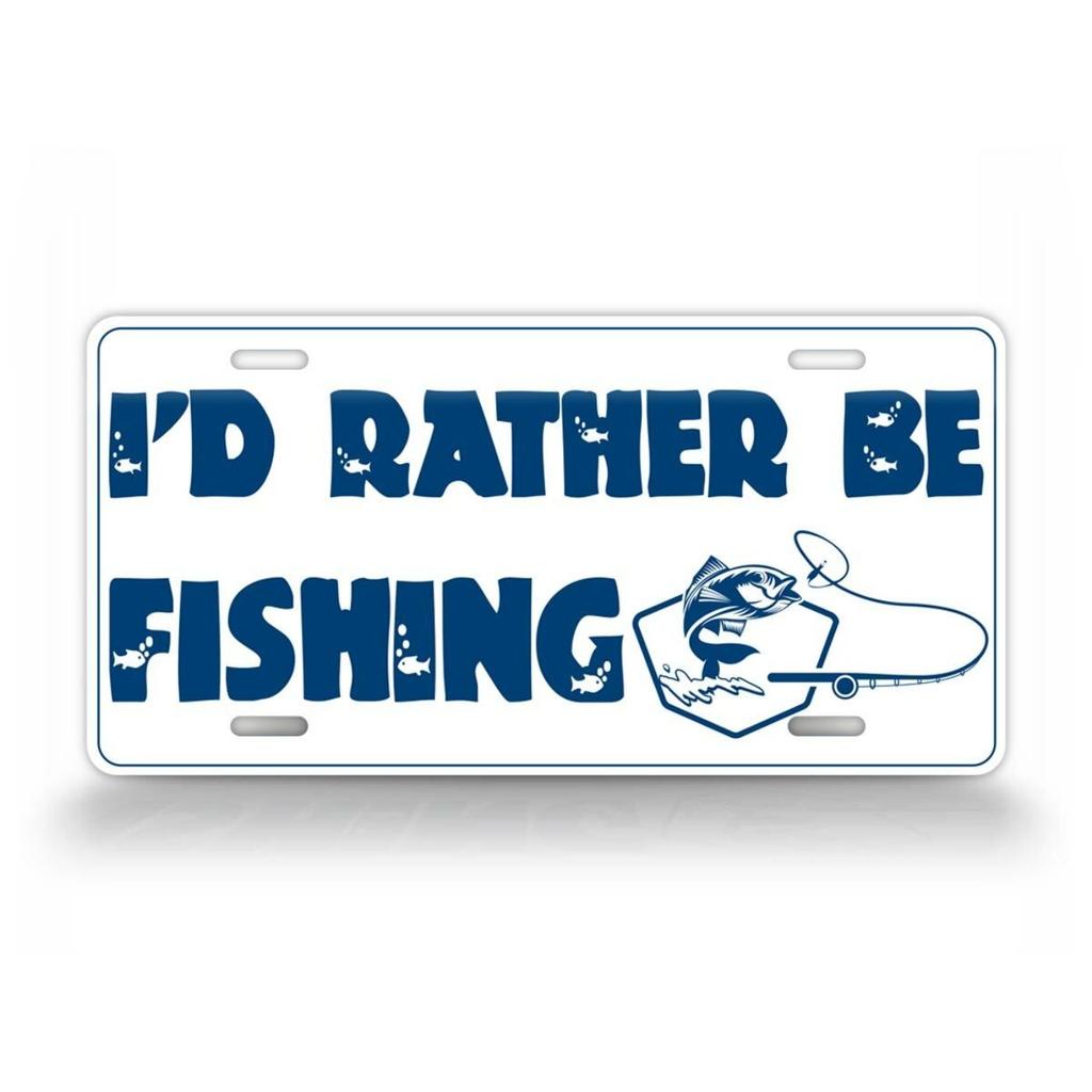 1pc Vintage Funny Fishing Metal Sign Waterproof Dustproof Wall Decor