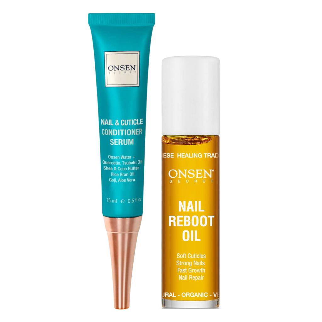 Nail & Cuticle Conditioner Serum & Nail Reboot Oil, 2 Pack