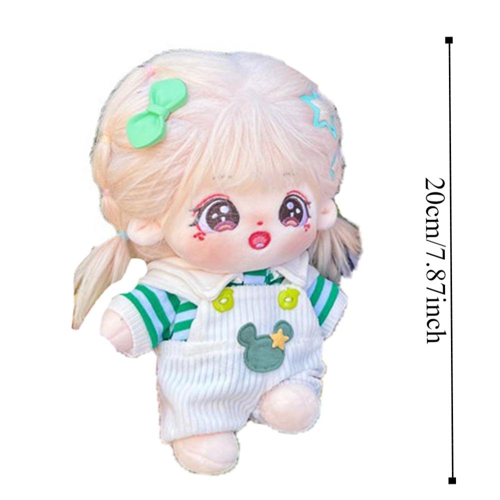 1 Set Outfit 20cm Cotton Doll Clothes Striped T-shirt Plush Doll Clothes  Doll Accessories