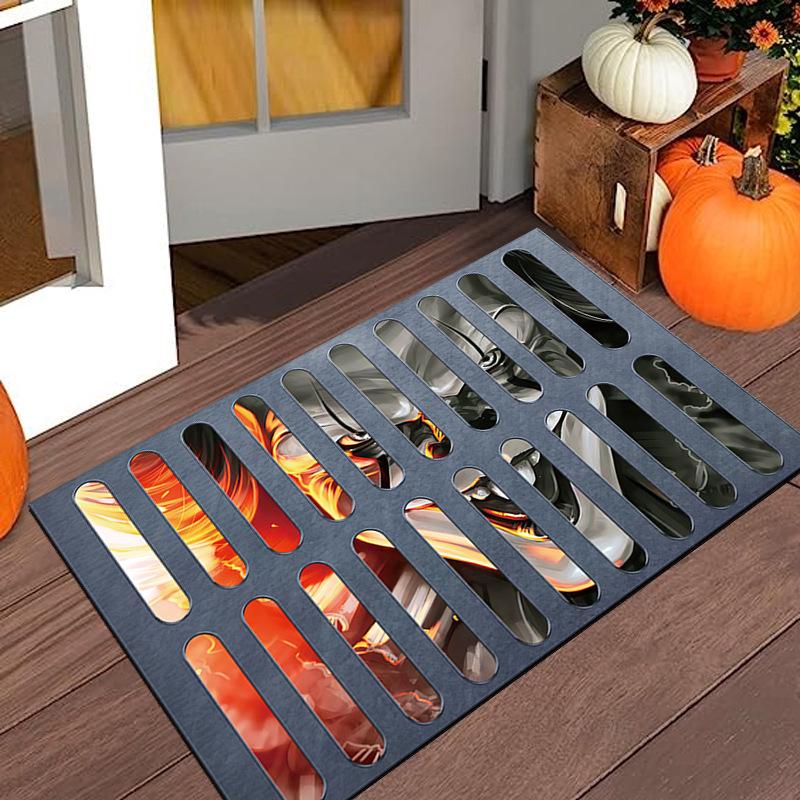 American Halloween Clown Crystal Velvet Doormat - Dirt & Wear Resistant Home Decor