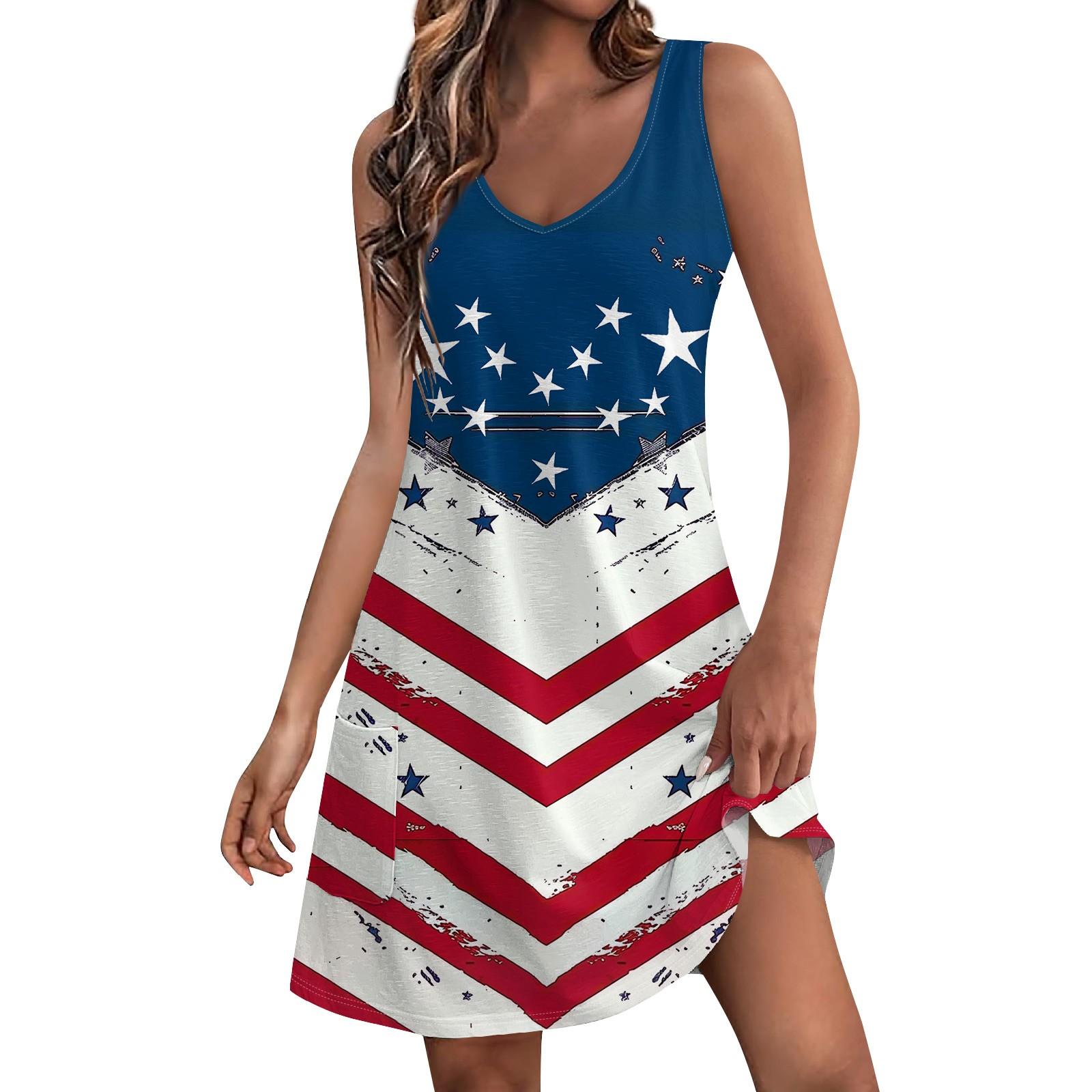 

Жіночий повсякденний сарафан з кишенями Літня пляжна сукня в стилі бохо Блузки з принтом для жінок Сукня-футболка Сукня з V-подібним вирізом Вільні сукні-майки L Кіновар