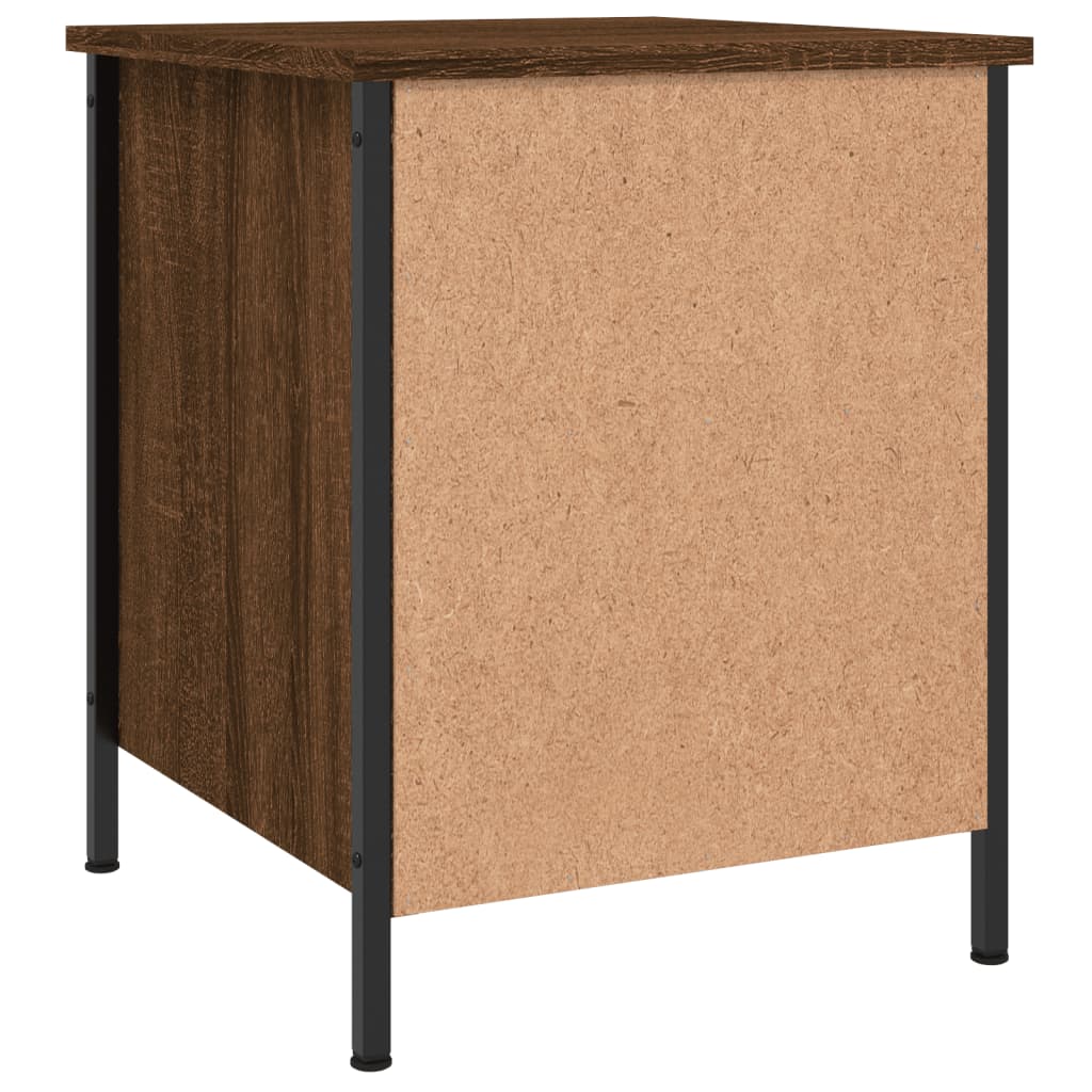 Nightstands 2 Pcs Brown Oak Effect 40 X 42 X 50 Cm Engineered Wood