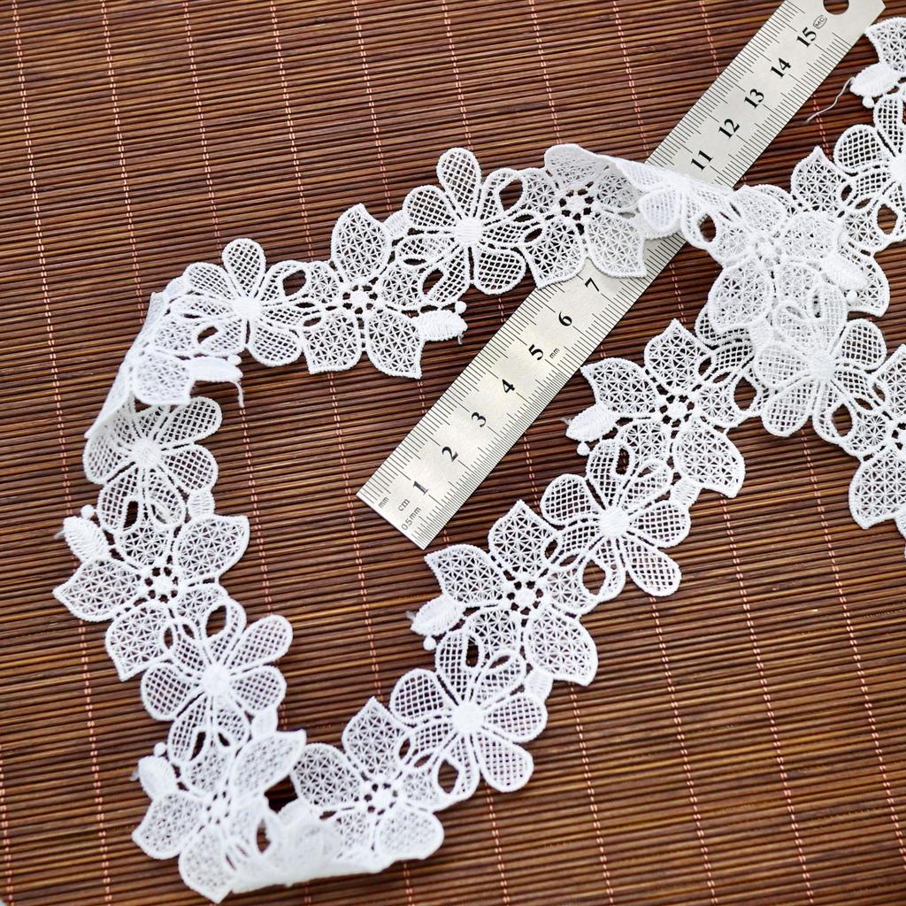 Exquisite Milk Silk Water-Soluble Lace, Clothing Belt Collar Decorative Material Diy Clothing Accessories