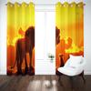 Lion King Dustproof 100% Polyester Blackout Curtains Curtains For Living Room Bedroom Drapes Home Decor