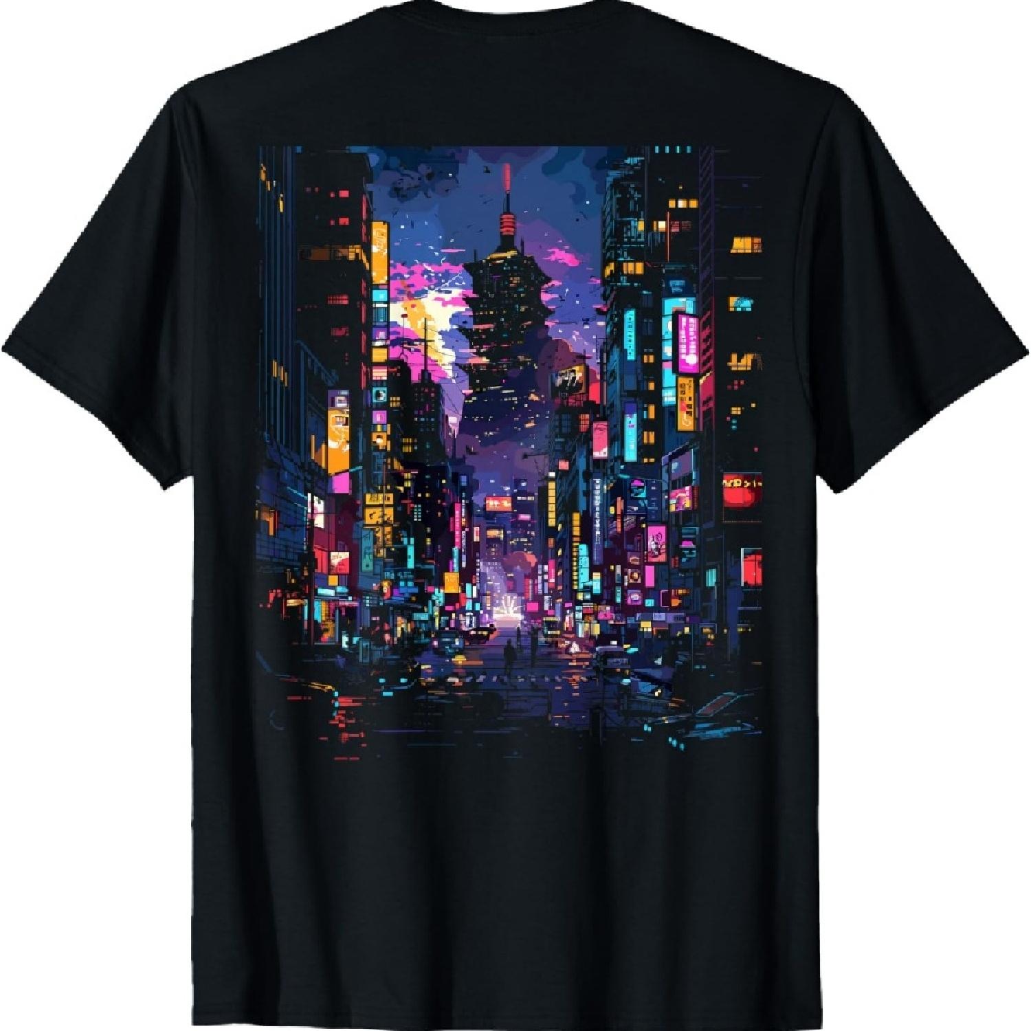

Cyberpunk Back Printed T-Shirt XXXXXL чорний